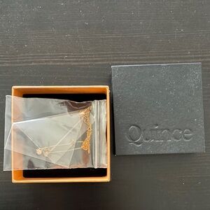 Quince 14K Gold Diamond Bezel Necklace